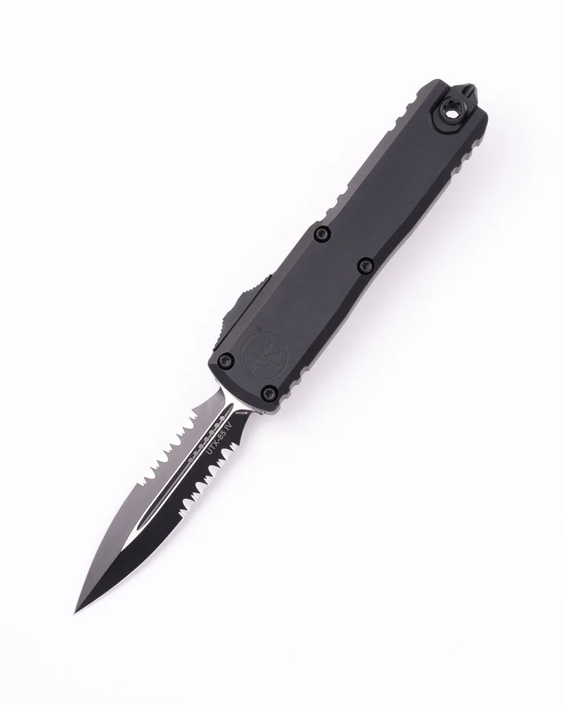 UTX-85 GEN IV D/E PARTIAL SERRATED BLACK TACTICAL