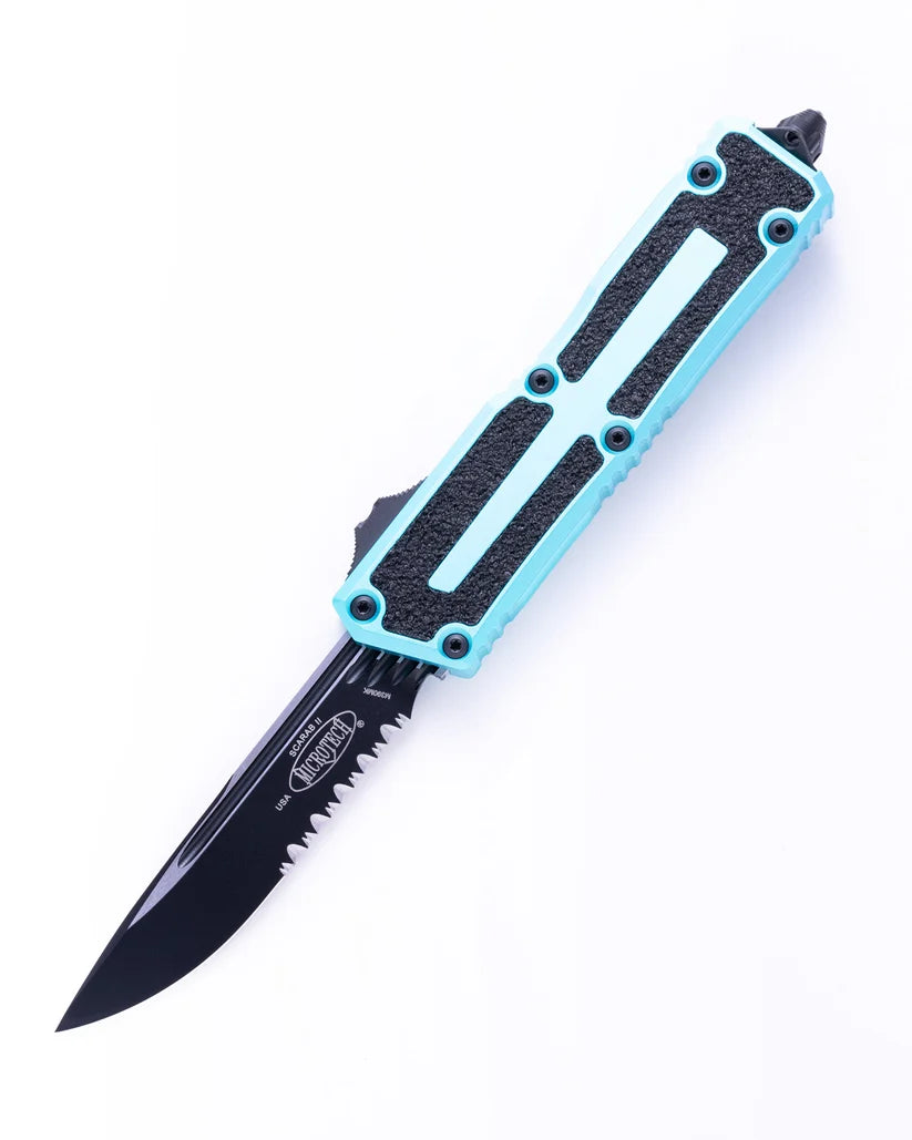 Microtech Scarab II Gen III S/E Part Serr Turquoise