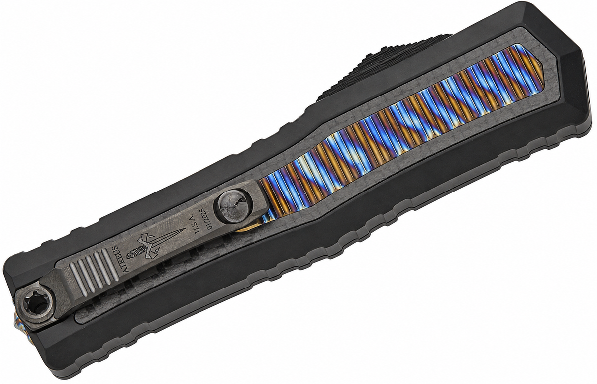 Marfione Custom – Atreus Double Edge – DLC Cryo Ice / Flamed Titanium & Carbon Fiber