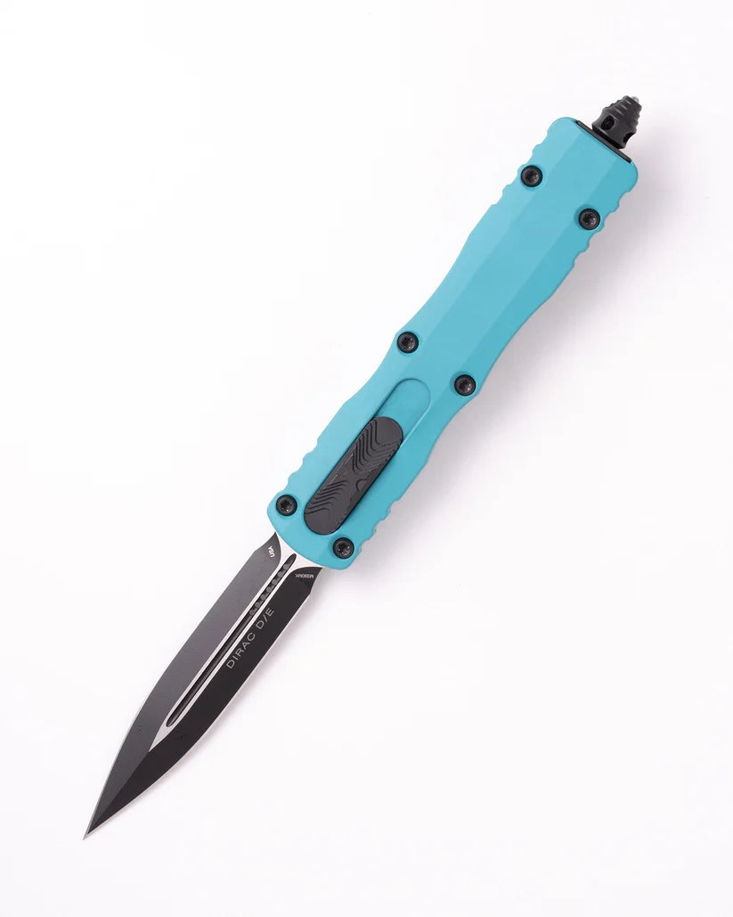 Microtech Dirac D/E Black Standard Cyan