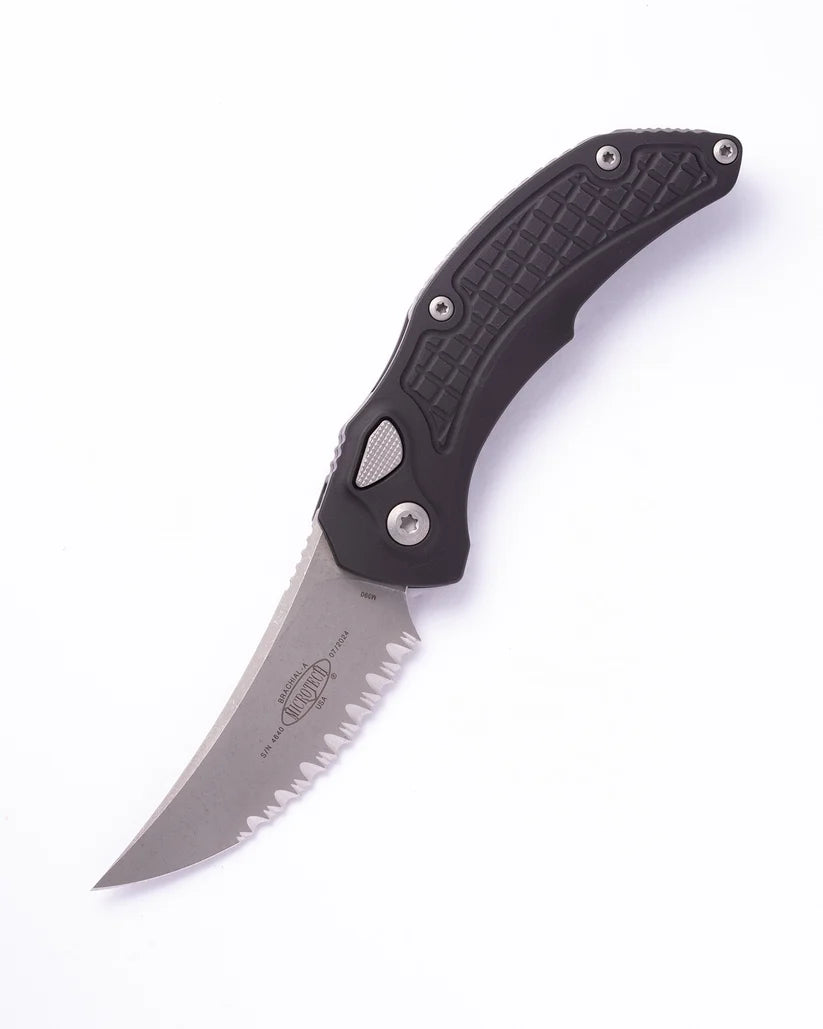 Microtech / Bastinelli - Brachial Automatic Folding Knife W/ Full Serrated Apocalyptic Blade. Model # 268A-12AP