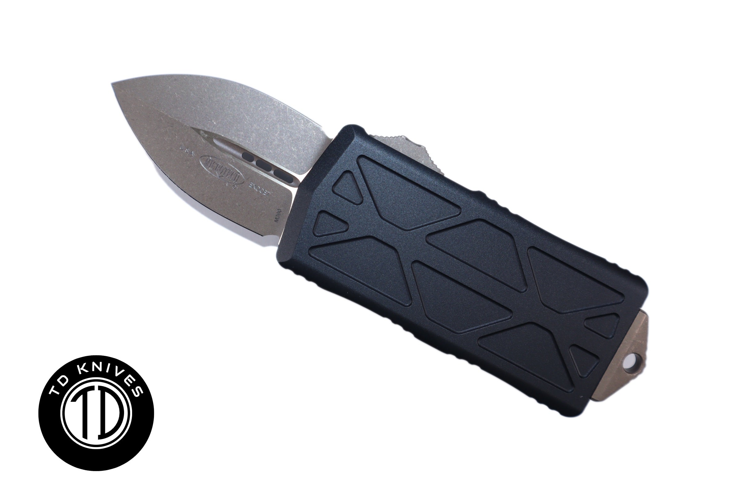 MICROTECH - Exocet Double Edge in Black with Apocalyptic Bronze Blade ...