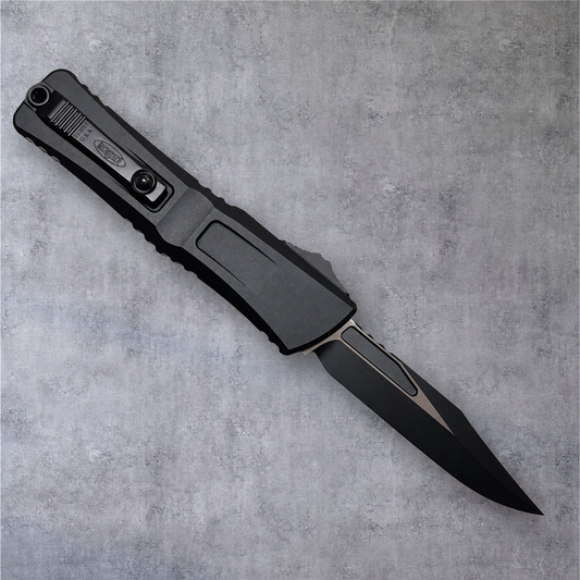 MICROTECH - Combat Troodon Gen III in Tactical Black with Black Bowie Blade. Model # 1146-1 T