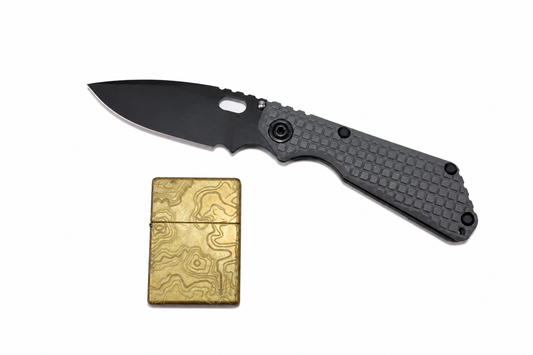 Strider SnG Monkey Edge Frag Pattern W/ Grey G10 Handle (Knife Only)