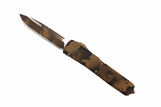 MICROTECH - Signature Series Ultratech Standard Edge in Coyote Camo.  Model # 121-1CCS