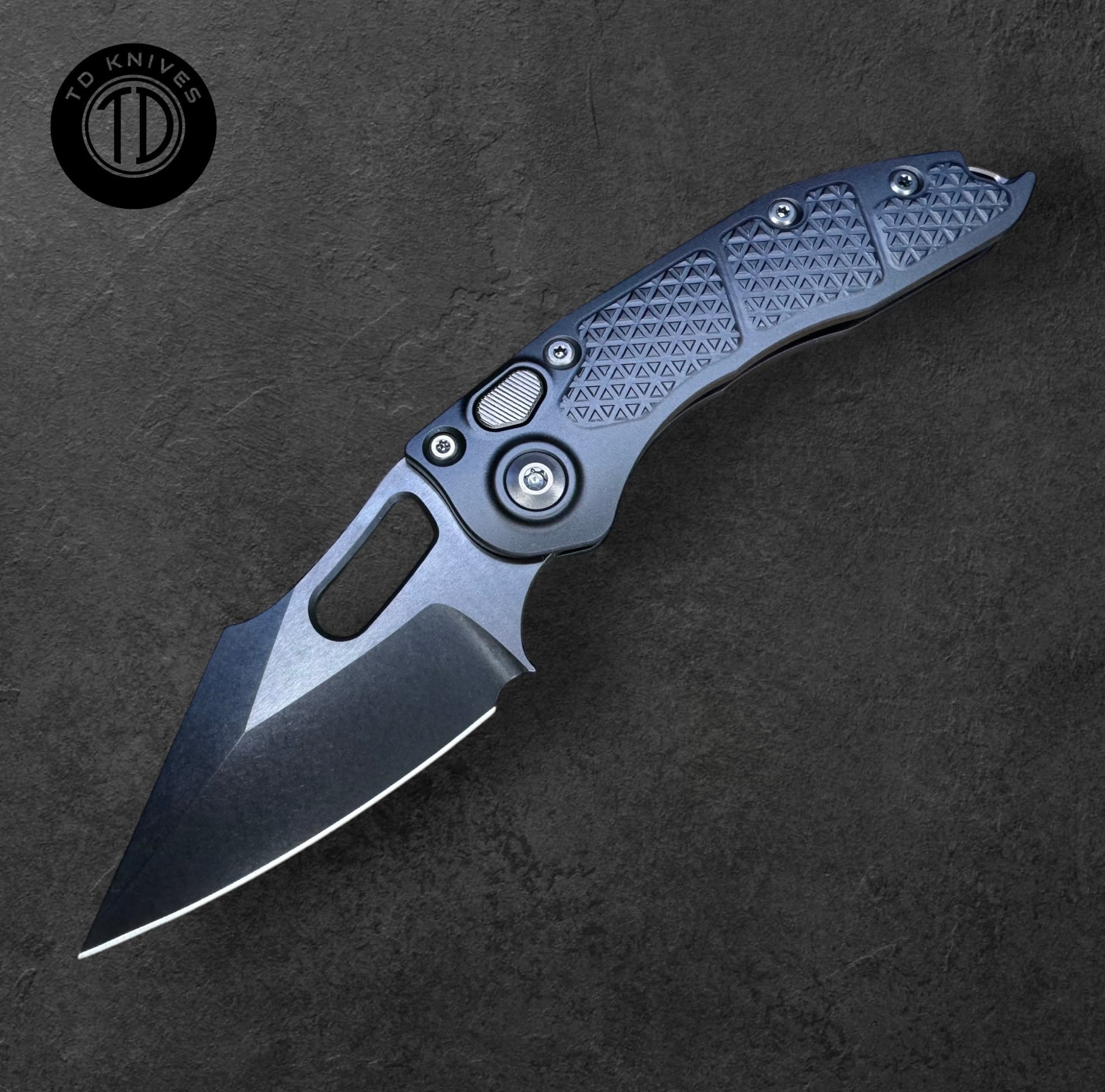 Microtech Dealer MICROTECH / BORKA- Shadow Edition Stitch Auto W/ Sterile DLC Standard ...
