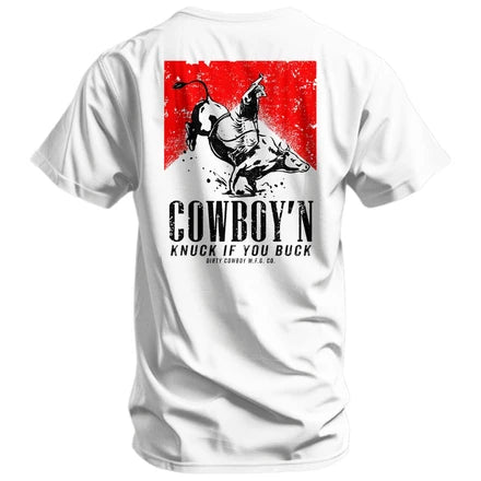 Combat Iron – Cowboy'n Knuck If You Buck Rodeo Men's T-Shirt