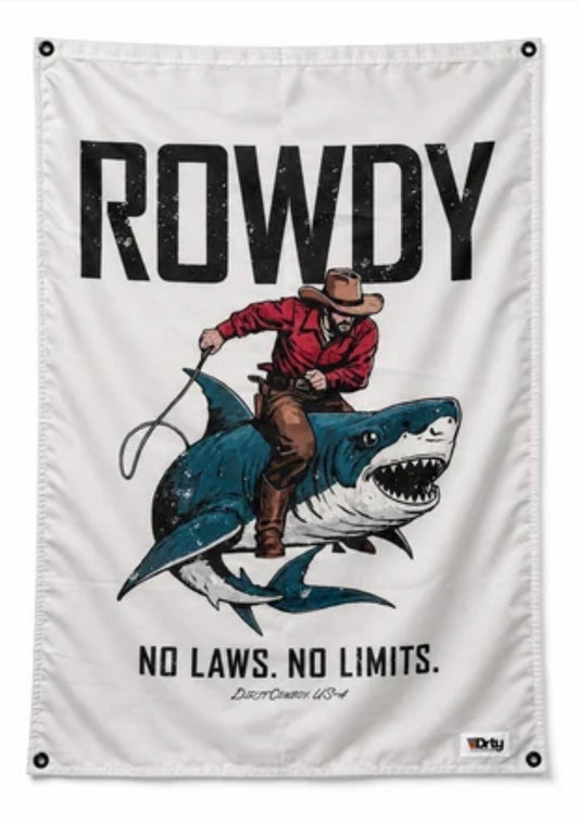 Combat Iron – Rowdy No Laws. No Limits. 3' x 4' Flag