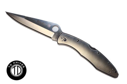 Spyderco Police Stainless Steel Knife W/ Satin Finished Blade Model # C07P