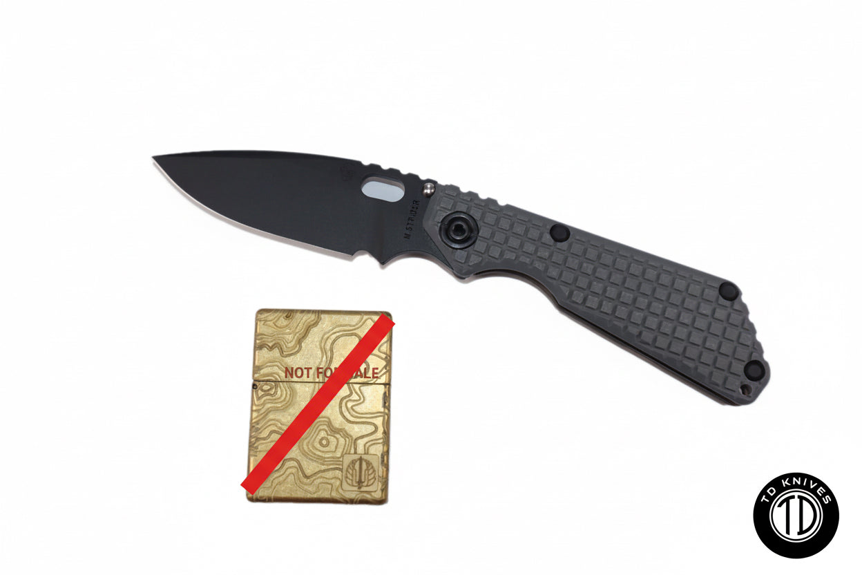 Strider SnG Monkey Edge Frag Pattern W/ Grey G10 Handle (Knife Only)